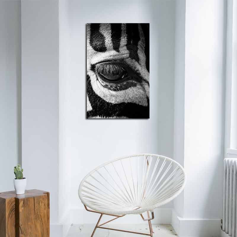 Tableau sur toile Œil de Zèbre