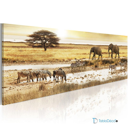 Acheter un Tableau d'un Panorama Sauvage Africain - TabloDéco.fr