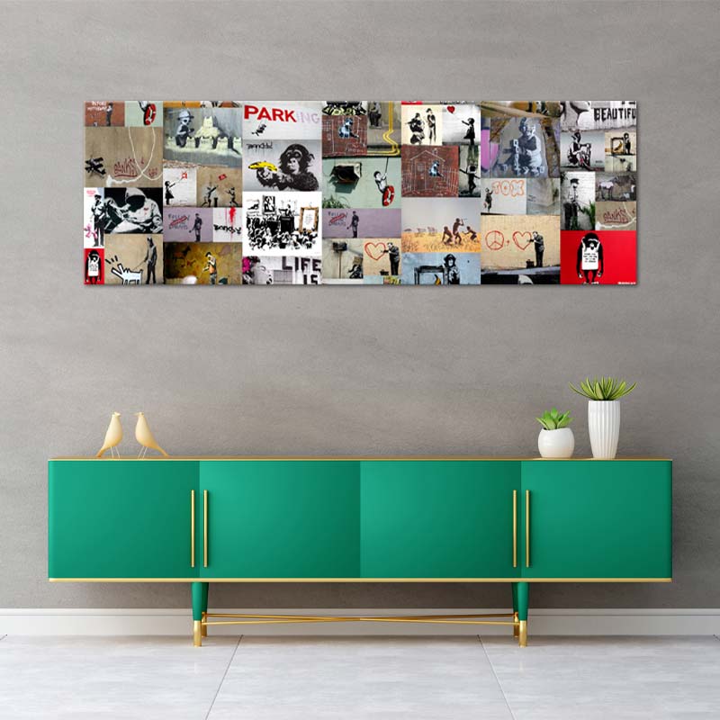 Tableau Panoramique Banksy - TabloDéco.fr