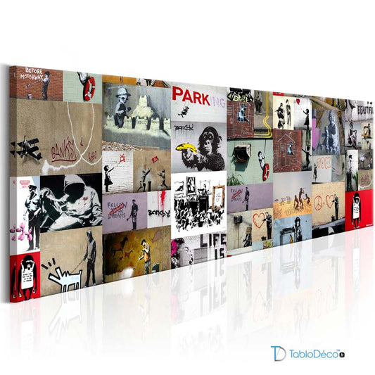 Acheter un Tableau Panoramique de l'artiste Banksy - TabloDéco.fr