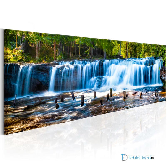 Acheter un Tableau déco Panoramique avec une Cascade - TabloDéco.fr