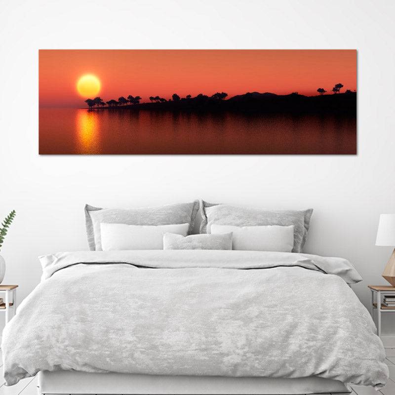 Tableau Panoramique Coucher de Soleil - TabloDéco.fr