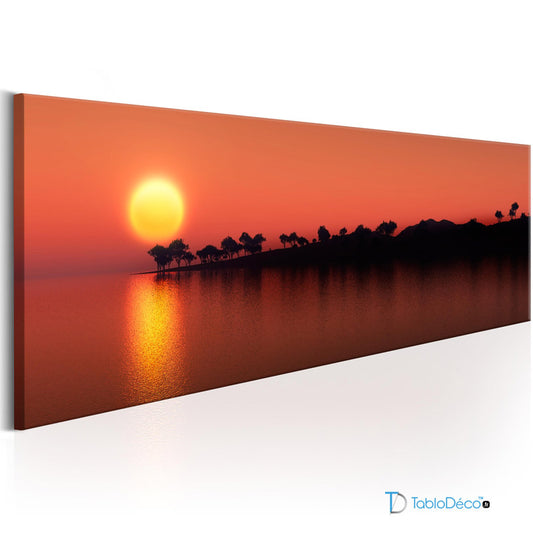 Acheter un Tableau Panoramique d'un Coucher de Soleil - TabloDéco.fr