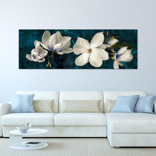  Toile décorative Panoramique avec des Fleurs - TabloDéco.fr
