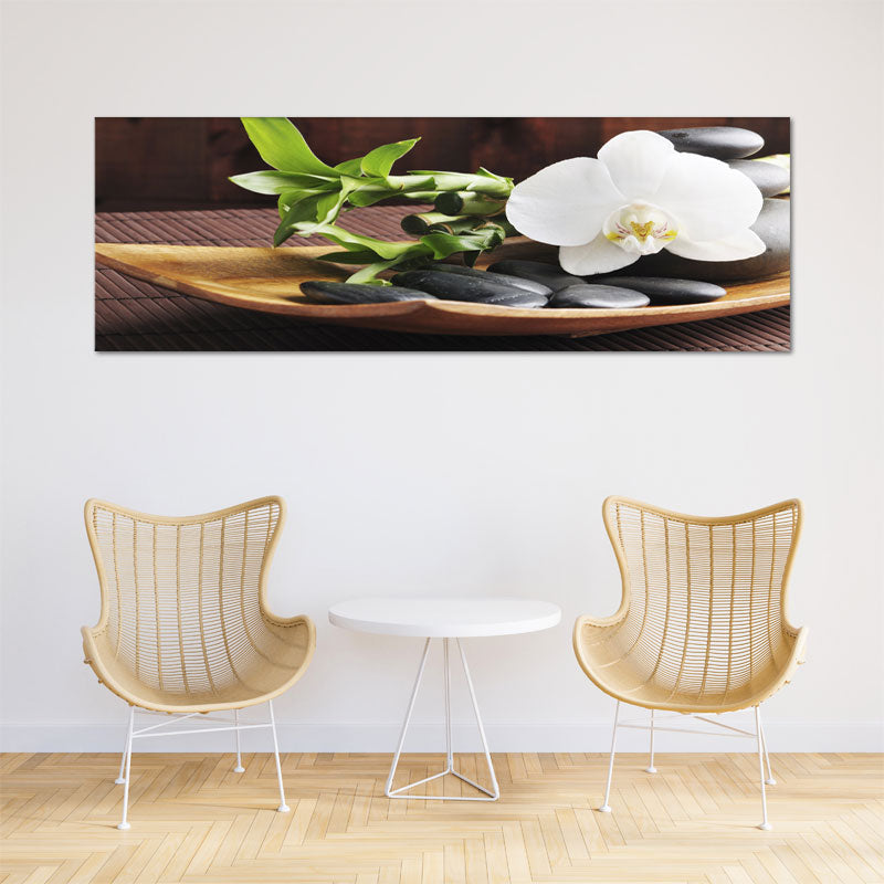 Toile décorative Panoramique Jardin Zen - TabloDéco.fr