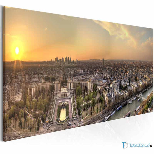 Tableau Panoramique sur toile de Paris