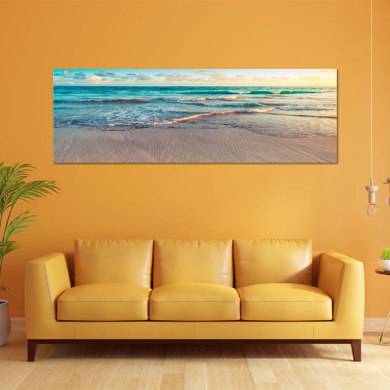 Toile décorative Panoramique de la Plage de Punta Cana - TabloDéco.fr
