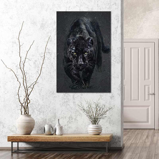 Tableau Panthère Noire