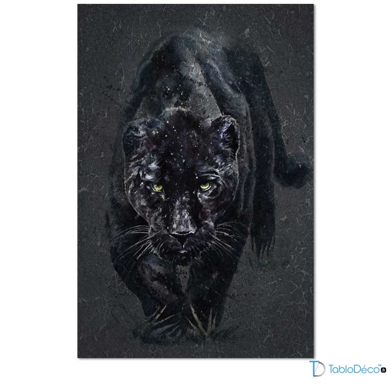 Acheter un Tableau Panthère d'une Noire