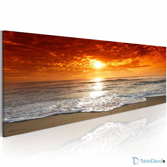 Tableau Panoramique Paysage Coucher de Soleil