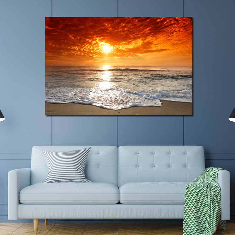Acheter un Tableau Décoratif Paysage Coucher de Soleil