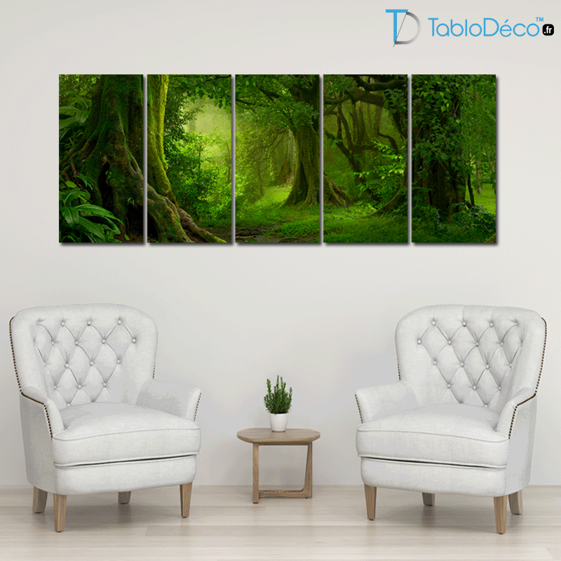 Guide des tailles du Tableau Paysage Forêt