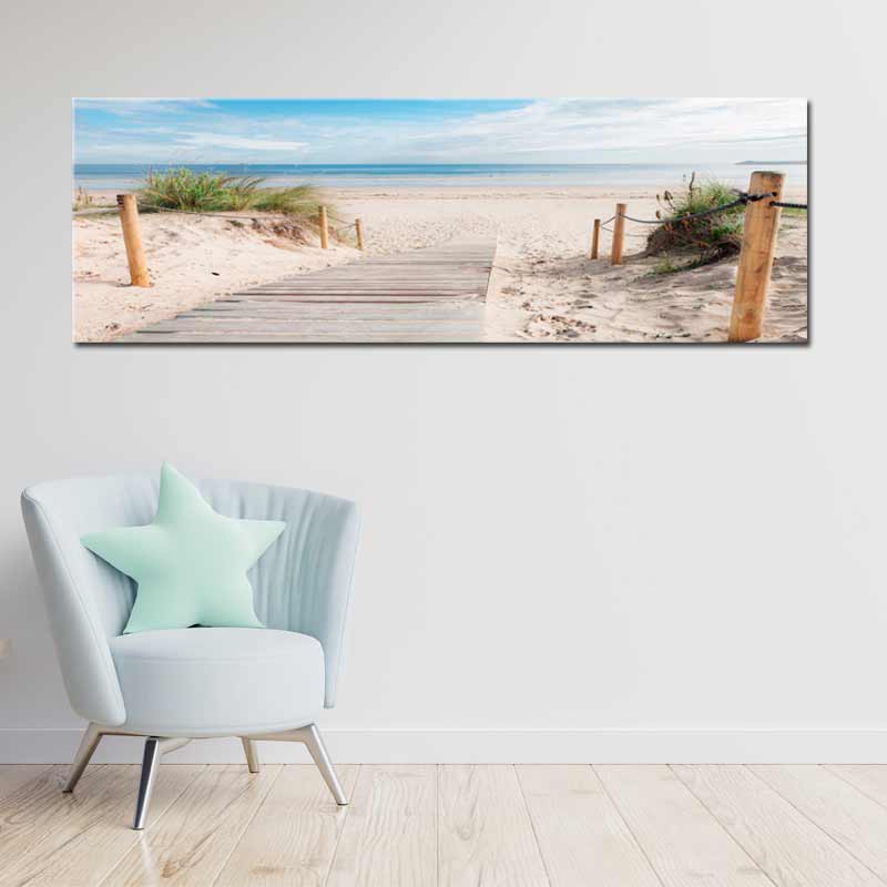 Tableau Paysage Plage format panoramique