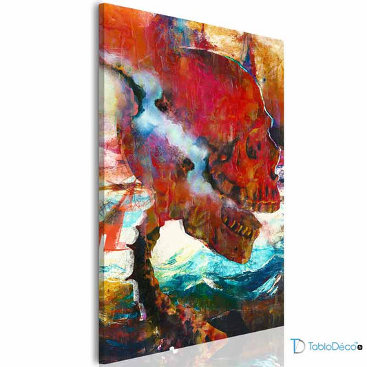 Acheter un Tableau Peinture avec une Tête de Mort