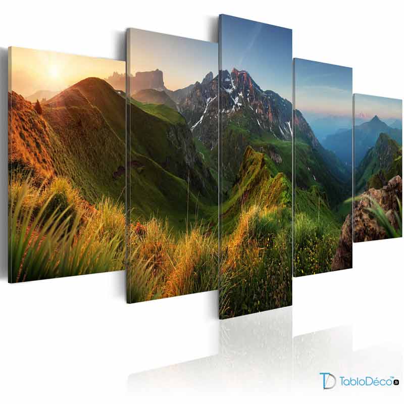 Tableau photo paysage montagne