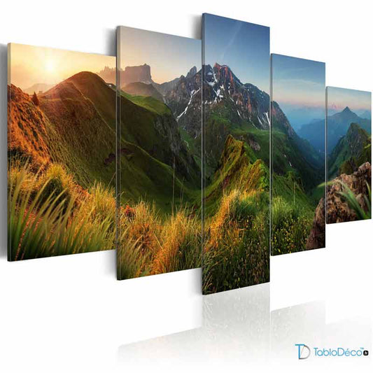 Tableau photo paysage montagne