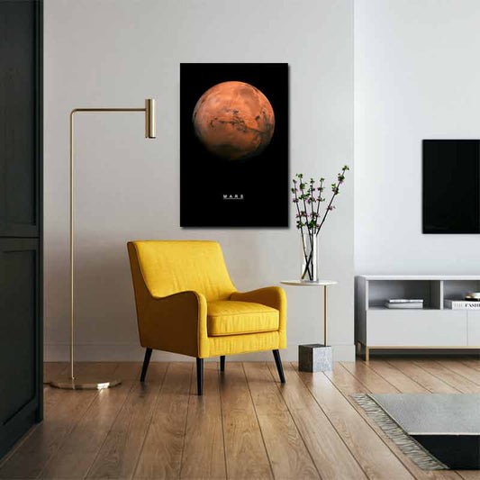 Tableau sur toile de la Planète Mars - TabloDéco.fr