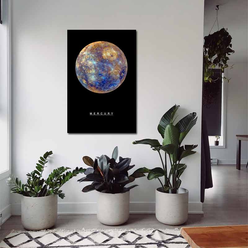 Tableau de décoration de la Planète Mercure - TabloDéco.fr