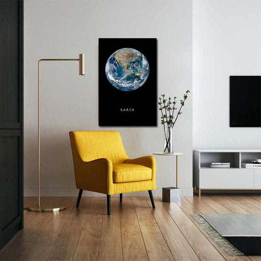 Tableau sur toile de la Planète Terre - TabloDéco.fr