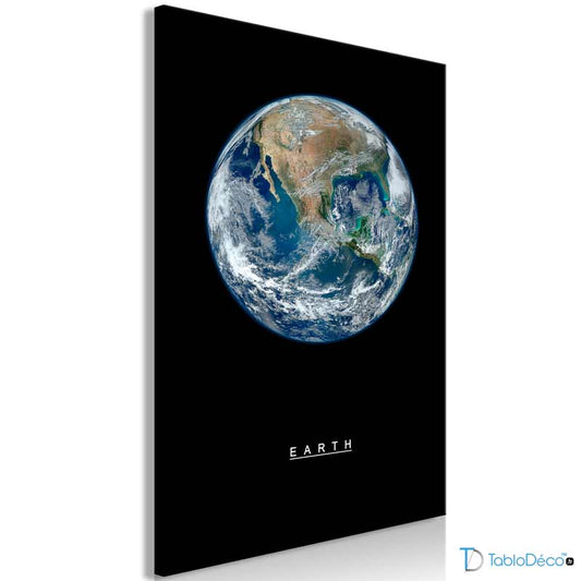 Acheter un Tableau de décoration de la Planète Terre - TabloDéco.fr
