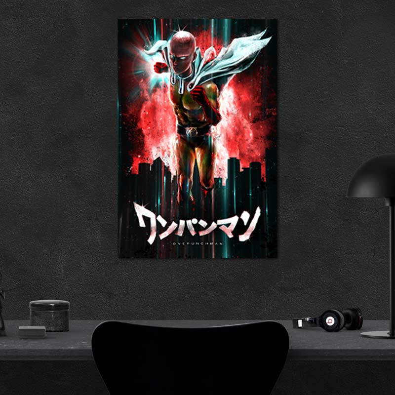 Tableau Poster inspiré de One Punch Man