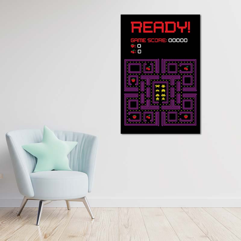 Tableau sur toile imprimée Rétro Gaming - TabloDéco.fr