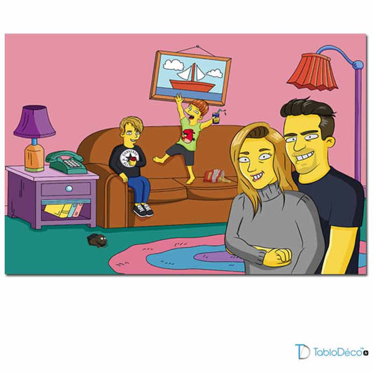 Tableau Simpson Personnalisable