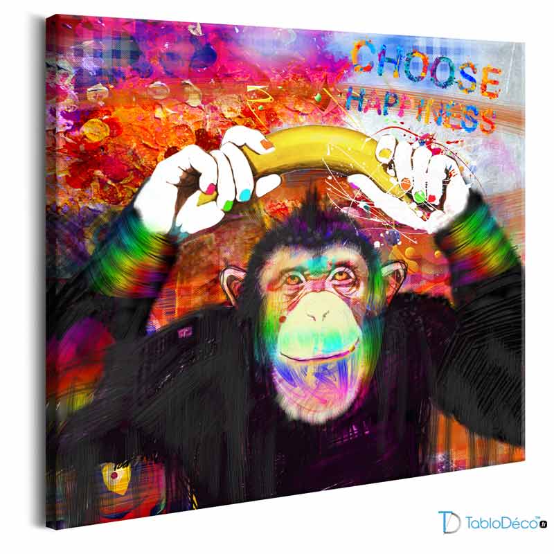 Acheter un Tableau Singe Graffiti