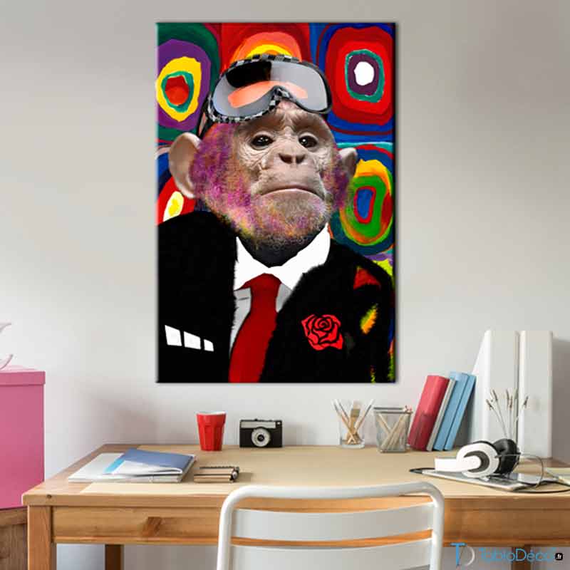 Tableau Décoratif d'un Singe Pop Art