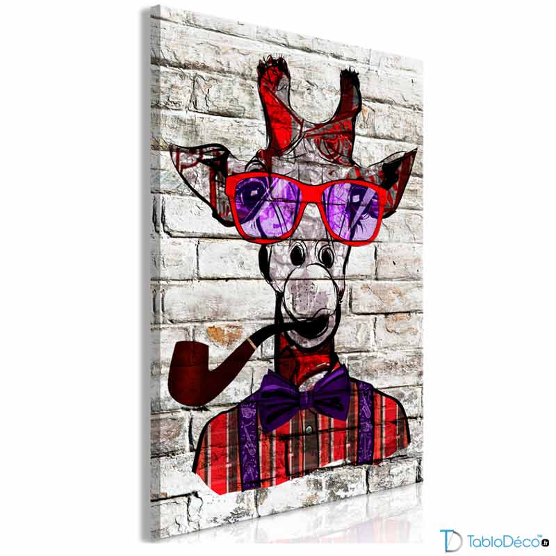 Tableau Street Art Girafe 