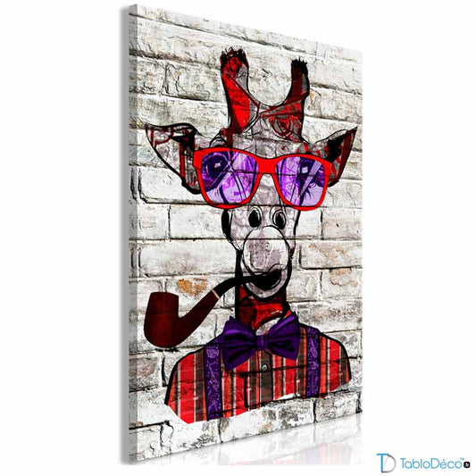 Tableau Street Art Girafe 