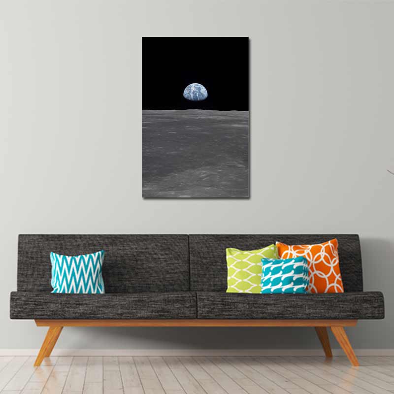 Tableau de la Terre vu de la Lune