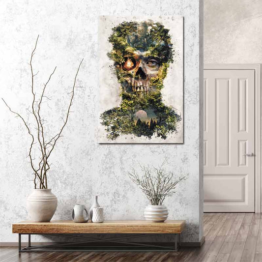 Tableau Tête de Mort Cachée