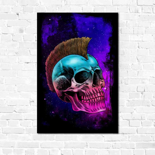 Tableau Tête de Mort Couleurs