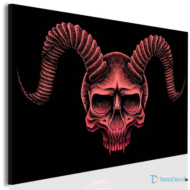 Acheter un Tableau Tête de Mort Gothique
