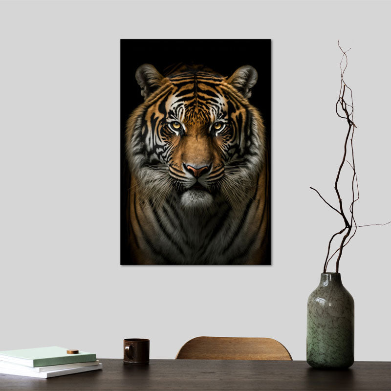 Tableau d'une Tête de Tigre - TabloDéco.fr