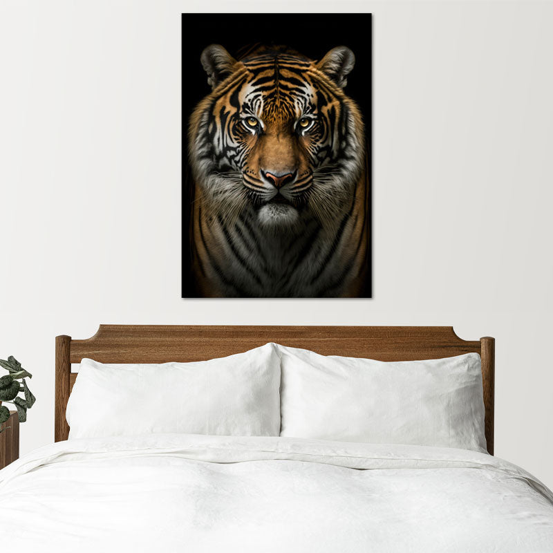 Toile décorative d'un Tête de Tigre - TabloDéco.fr