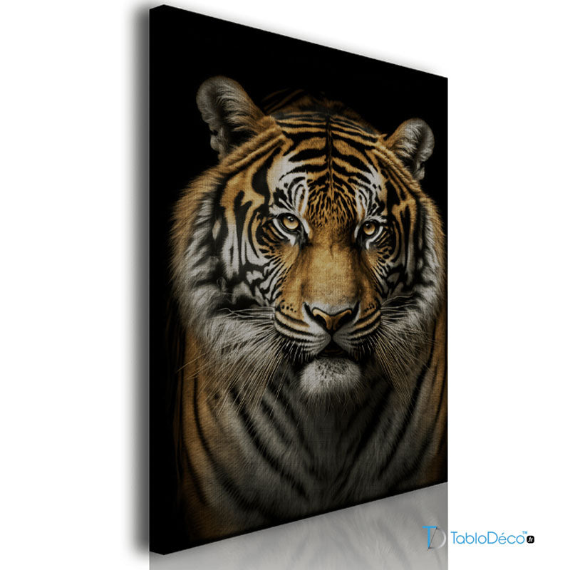Acheter un Tableau d'une Tête de Tigre - TabloDéco.fr