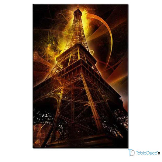Tableau décoratif de la Tour Eiffel de Nuit