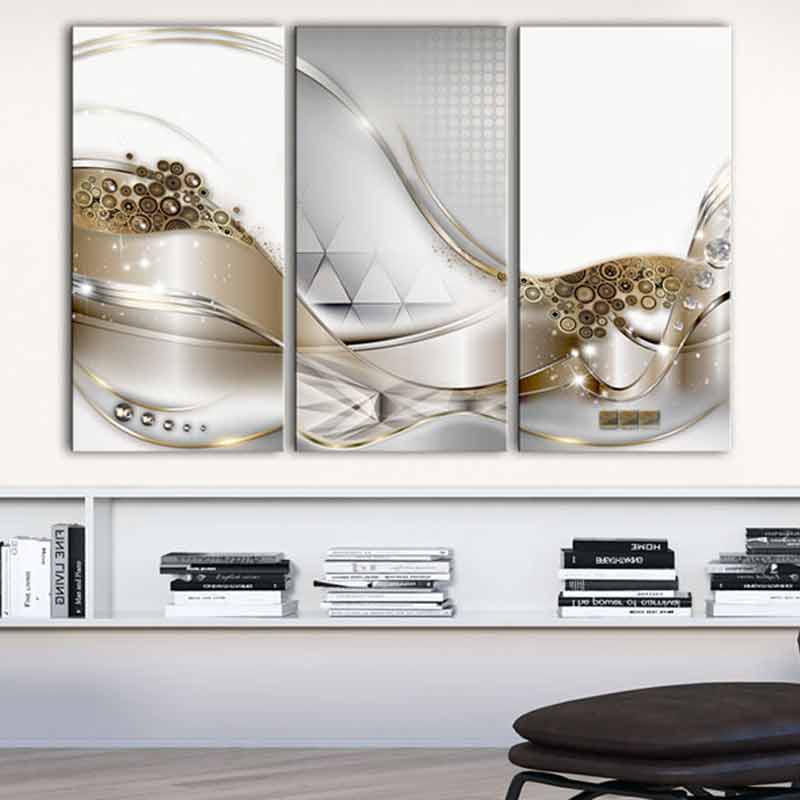 Tableau Décoratif Triptyque Abstrait et Moderne