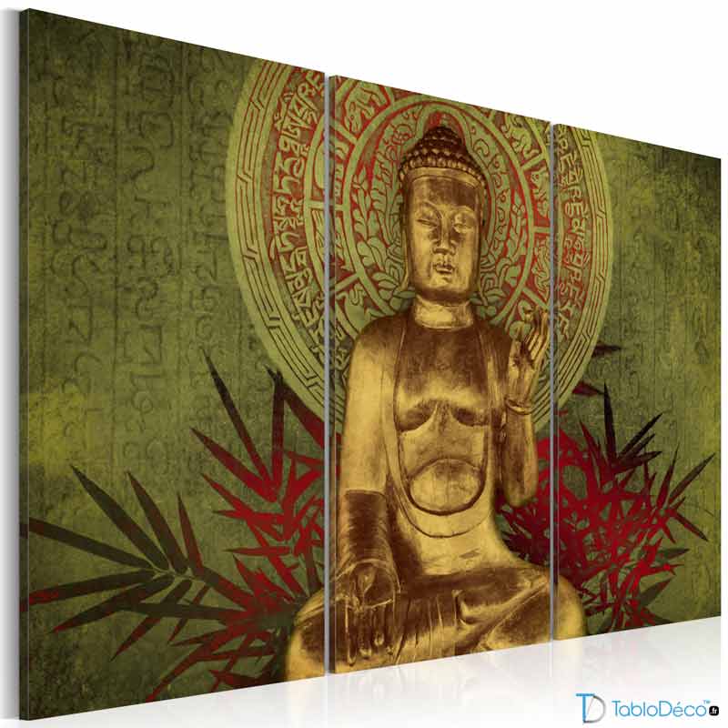 Tableau Triptyque Bouddha