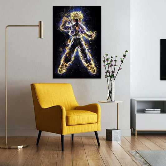 Toile décorative de Trunks du futur en Super Saiyan - DBZ