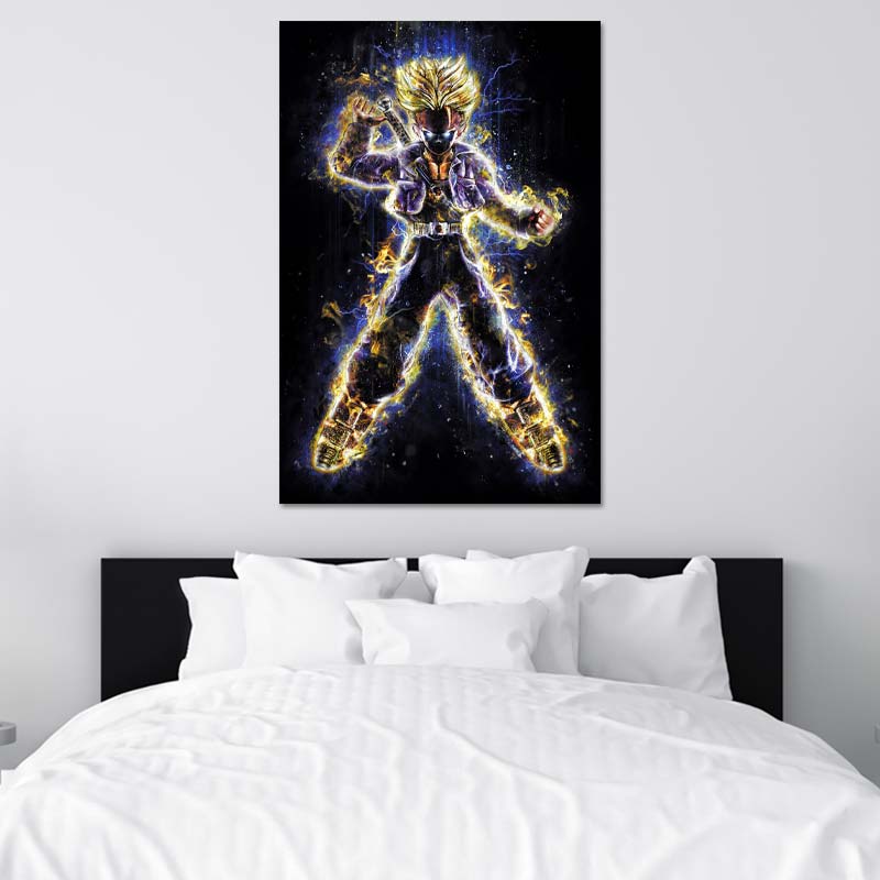 Tableau de décoration de Trunks du futur en Super Saiyan - Dragon Ball Z