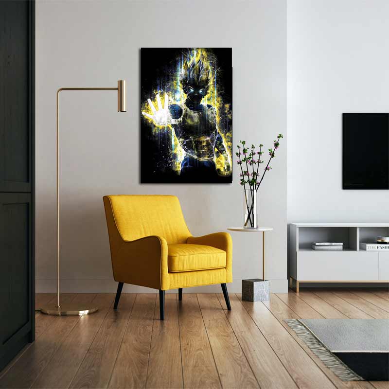 Tableau sur toile Vegeta Super Saiyan