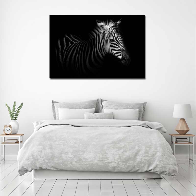 Tableau de décoration Zèbre Noir et Blanc