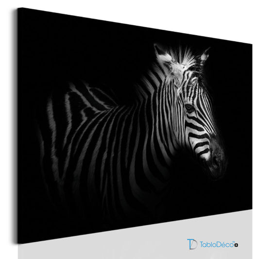 Acheter un Tableau Zèbre Noir et Blanc - TabloDéco.fr