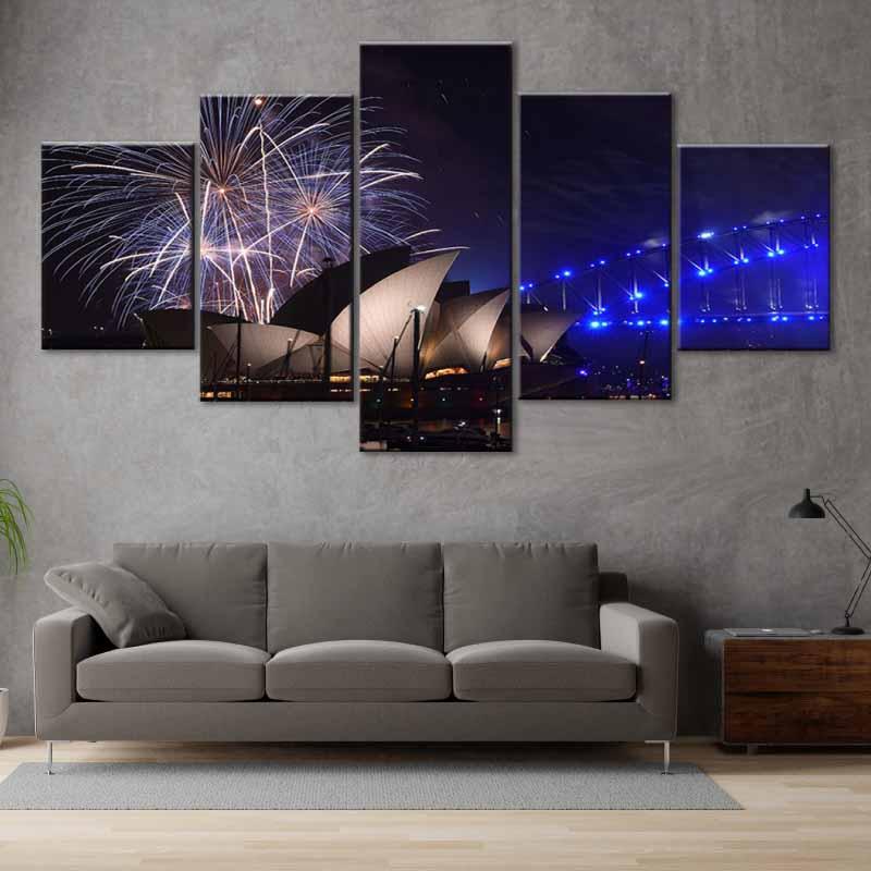 Tableau en 5 parties de l'Opéra de Sydney