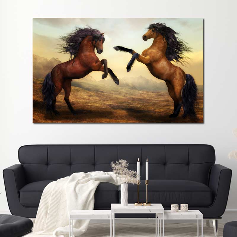 Tableau Décoratif Chevaux Modernes