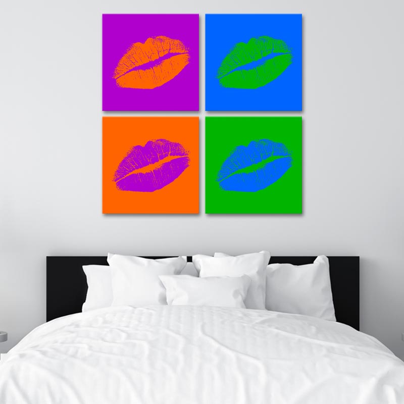 Tableau Lèvre Pop Art