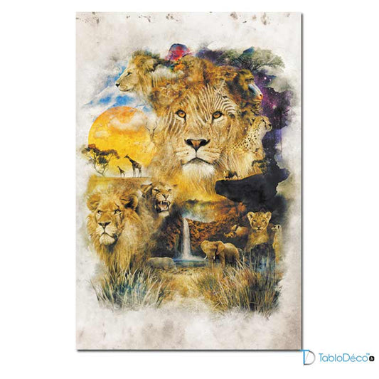 Toile Animaux Savane